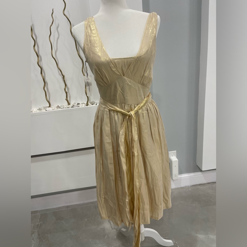 Calvin Klein Gold Dress